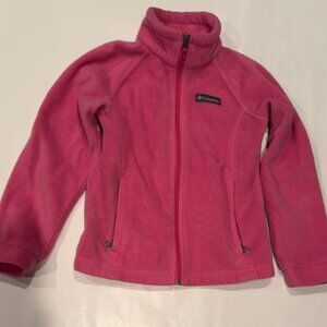 Pink Columbia Youth Fleece Jacket - Size Small